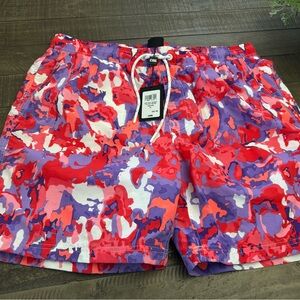 Colorful Camo Swim Trunks